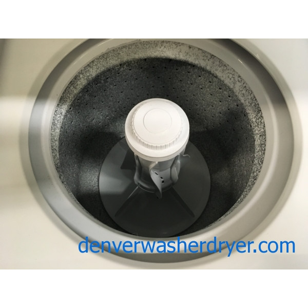 24″ Quality Refurbished Whirlpool Thin-Twin Heavy-Duty Direct-Drive Electric Laundry Center, 1-Year Warranty