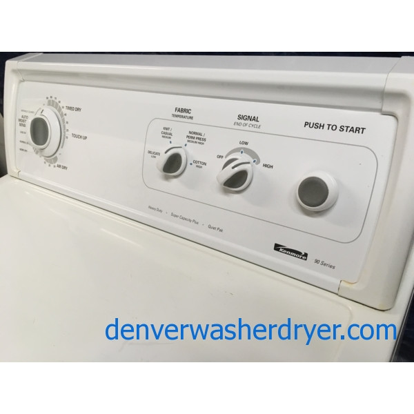 27″ Heavy-Duty Kenmore 90-Series *GAS* Dryer, 1-Year Warranty