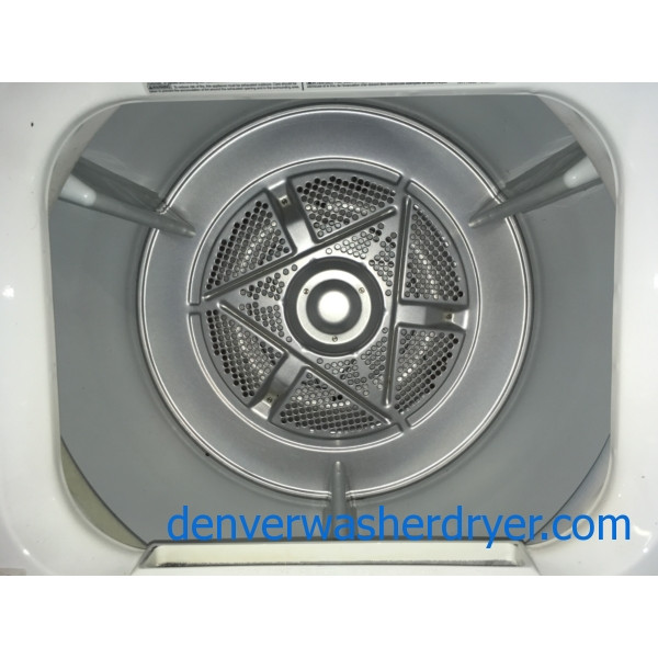 27″ GE Unitized Space-Maker Washer & Electric Dryer, 1-Year Warranty