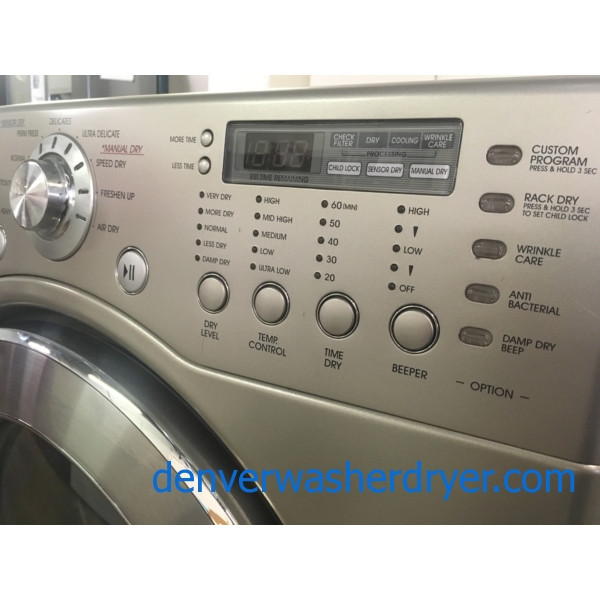 27″ LG TROMM Stackable Front-Load Electric (7.3 Cu. Ft.) Dryer, 1-Year Warranty