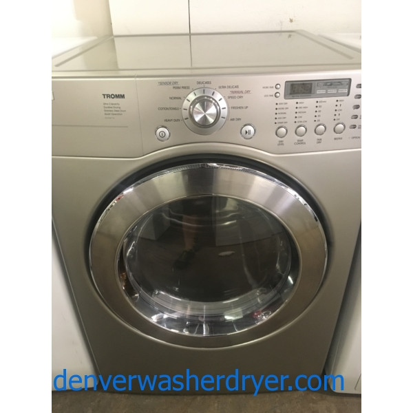 27" LG TROMM Stackable FrontLoad Electric (7.3 Cu. Ft.) Dryer, 1Year