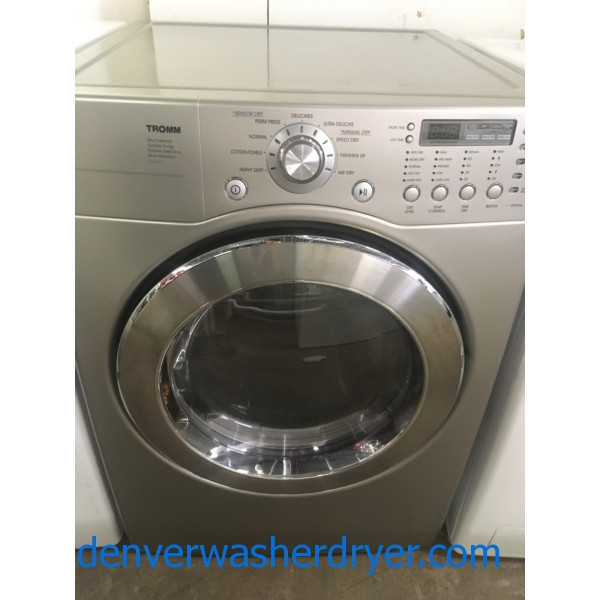 27″ LG TROMM Stackable Front-Load Electric (7.3 Cu. Ft.) Dryer, 1-Year Warranty