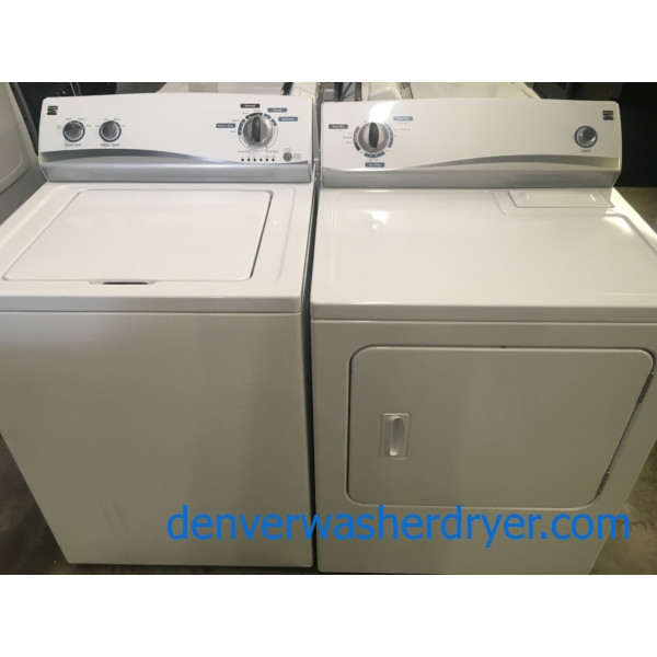Cool Kenmore Top Load Laundry Set, Agitator Washer, Electric Dryer, 1-Year Warranty!
