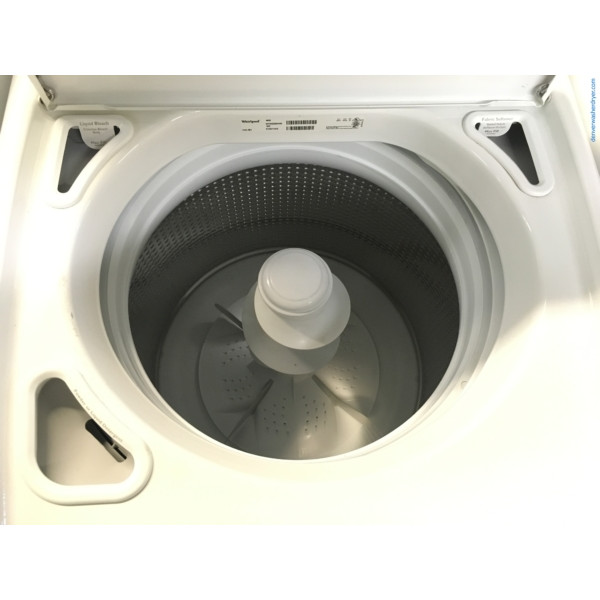 HE Whirlpool Cabrio Direct-Drive Washer w/Agitator & Electric Dryer, 1-Year Warranty