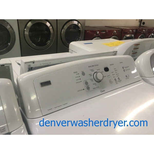 Quality Refurbished Kenmore Elite Oasis-Series HE Top-Load Direct-Drive Washer & Electric Dryer Set, 1-Year Warranty