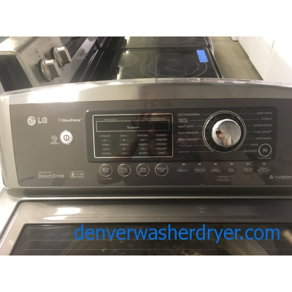 27" LG WaveForce HE TopLoad SteamWasher, 1Year Warranty 4108