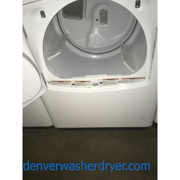 Maytag Bravos 28" XL HE TopLoad Washer & HE Electric Dryer w/Sensor