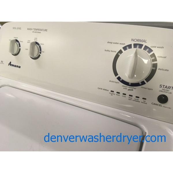 Amazing Amana (Maytag) Washer & Electric Dryer Set, 1Year Warranty