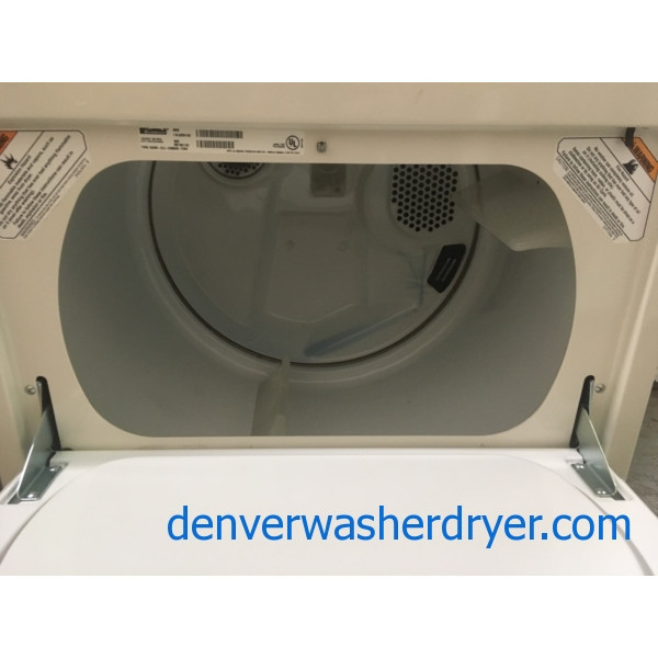 29″ Almond-Colored Heavy-Duty Quality Refurbished Kenmore 80 Series Electric Dryer, 1-Year Warranty