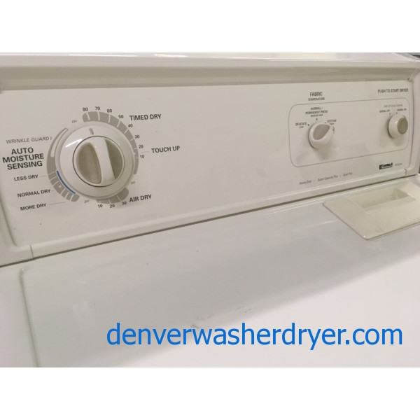 29″ Almond-Colored Heavy-Duty Quality Refurbished Kenmore 80 Series Electric Dryer, 1-Year Warranty