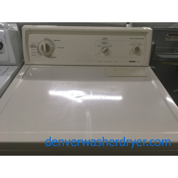29″ Almond-Colored Heavy-Duty Quality Refurbished Kenmore 80 Series Electric Dryer, 1-Year Warranty