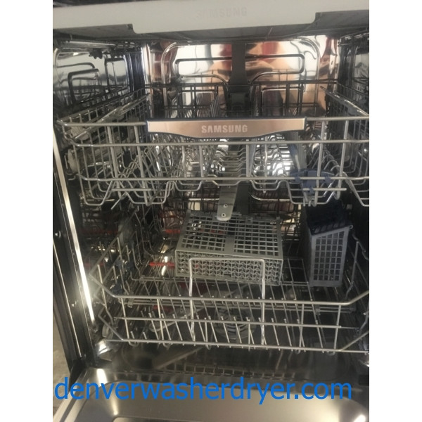 BRAND-NEW Samsung Storm-Wash 24″ Top-Control Built-In Stainless Dishwasher, 1-Year Warranty