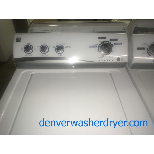 Cool Kenmore Top-Load Laundry Set, Agitator Washer, Electric Dryer, 1-Year Warranty!