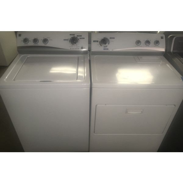 Cool Kenmore Top-Load Laundry Set, Agitator Washer, Electric Dryer, 1-Year Warranty!