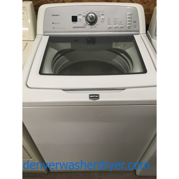27″ HE Quality Refurbished Maytag Bravos X-Series Top-Load Washer, 1-Year Warranty!