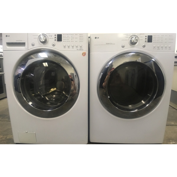 27″ LG Quality Refurbished Front-Load Stackable Washer & Electric Dryer, 1-Year Warranty