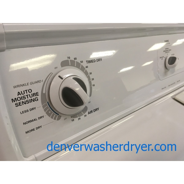 Heavy-Duty Kenmore Top-Load Washer w/Agitator & Electric Dryer, 1-Year Warranty