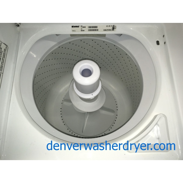 Heavy-Duty Kenmore Top-Load Washer w/Agitator & Electric Dryer, 1-Year Warranty