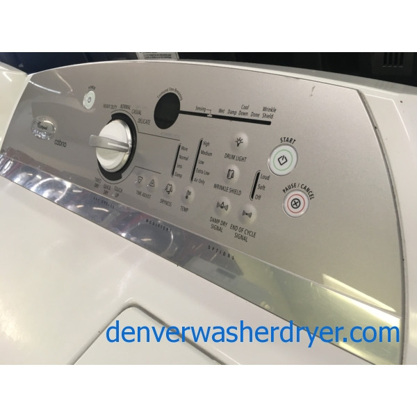 Quality Refurbished HE Whirlpool Cabrio HE Direct-Drive Washer & Electric Dryer, 1-Year Warranty