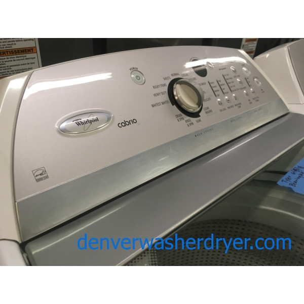 Quality Refurbished HE Whirlpool Cabrio HE Direct-Drive Washer & Electric Dryer, 1-Year Warranty