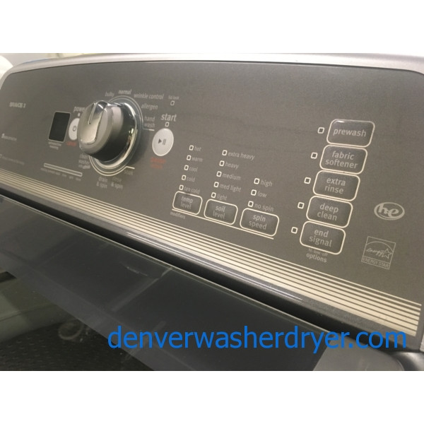 HE 27″ Quality Refurbished Maytag Bravos X-Series Top-Load Washer & Electric Dryer, 1-Year Warranty