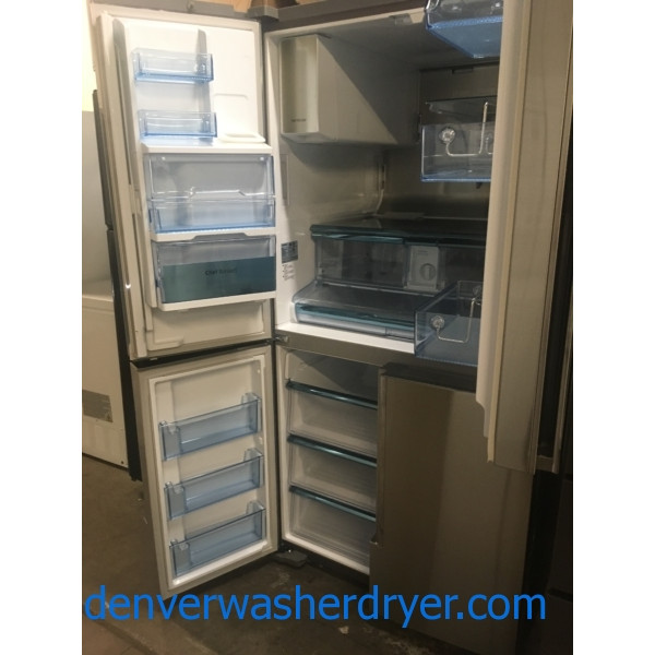 36″ Stainless Samsung Chef Collection 4-Door Flex (34 Cu. Ft.) Refrigerator, 1-Year Warranty