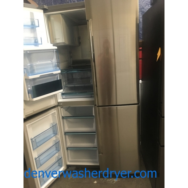 36″ Stainless Samsung Chef Collection 4-Door Flex (34 Cu. Ft.) Refrigerator, 1-Year Warranty