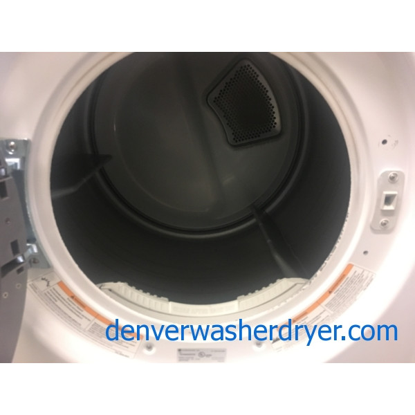 27″ LG Quality Refurbished Front-Load Stackable Direct-Drive Washer & Electric Dryer Set, 1-Year Warranty