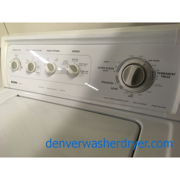 Heavy Duty Quality Refurbished 27″ Kenmore Top-Load Direct-Drive (3.4 Cu. Ft.) Washer, 1-Year Warranty