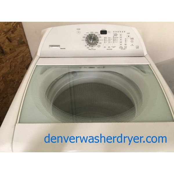 Quality Refurbished 27″ Energy Star Maytag Bravo Top-Load HE Direct-Drive Washer, 1-Year Warranty