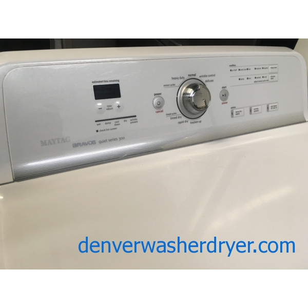 Mighty Maytag Bravos Direct-Drive HE Washer, Electric Dryer, Quality Refurbished, 1-Year Warranty!