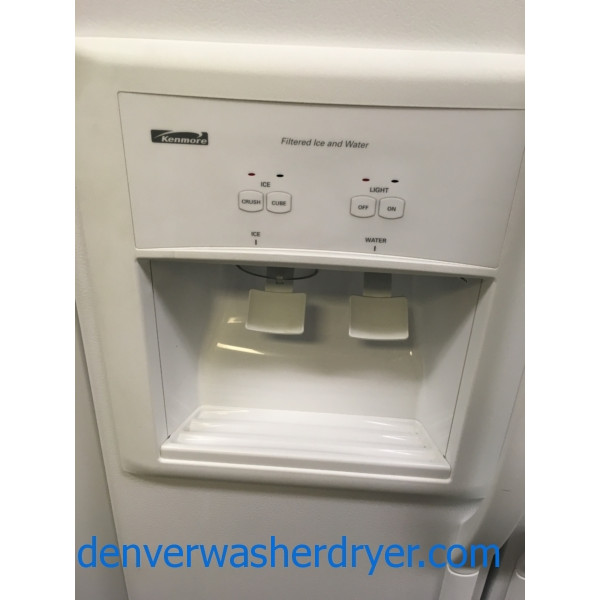 36" Kenmore SidebySide (25 Cu. Ft.) Refrigerator, 1Year Warranty