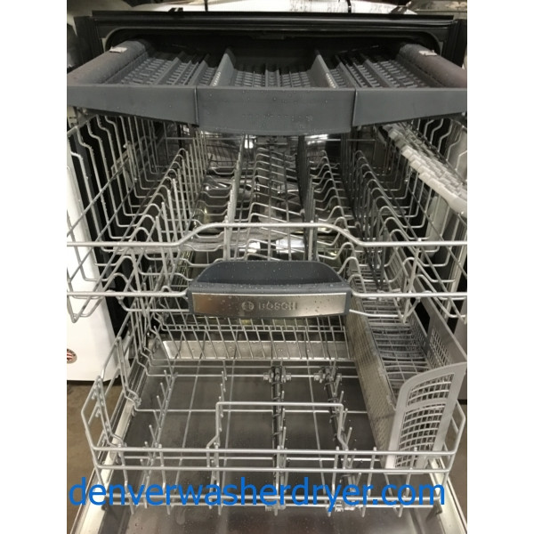 BrandNew Bosch 500 Series Stainless Steel Dishwasher, 24", Pocket