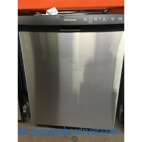 Frigidaire Stainless Dishwasher, Built-In 24″, 1-Year Warranty