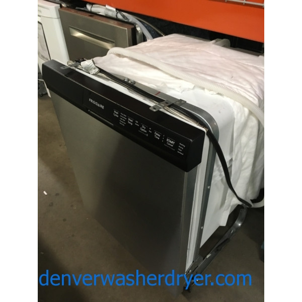Frigidaire Stainless Dishwasher, Built-In 24″, 1-Year Warranty