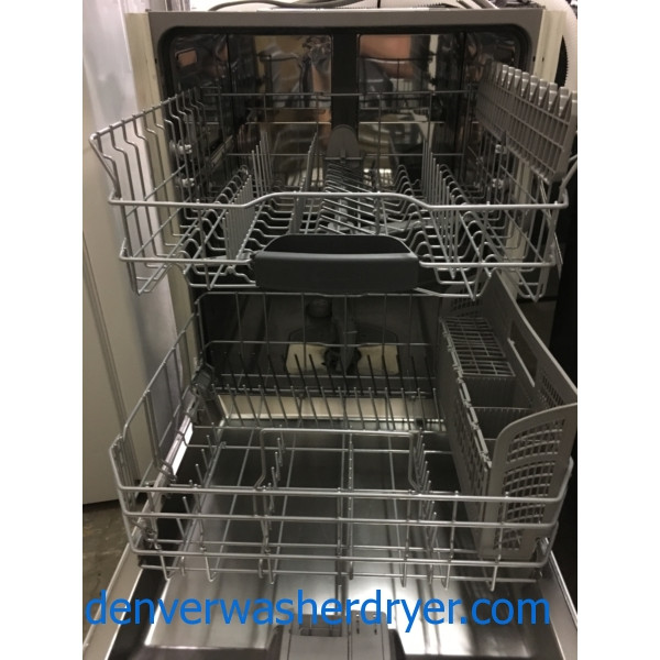 NEW! White Bosch Ascenta 24” Recessed Handle Dishwasher, Energy Star