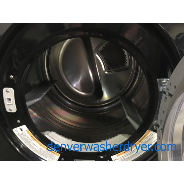 Quality Refurbished 27″ LG Front-Load Stackable HE Direct-Drive Washer & Electric Dryer Set, 1-Year Warranty