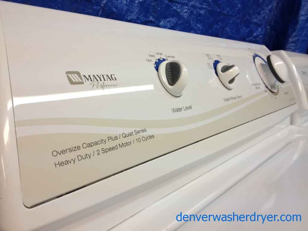 Lustrous Maytag Performa Washer and Dryer