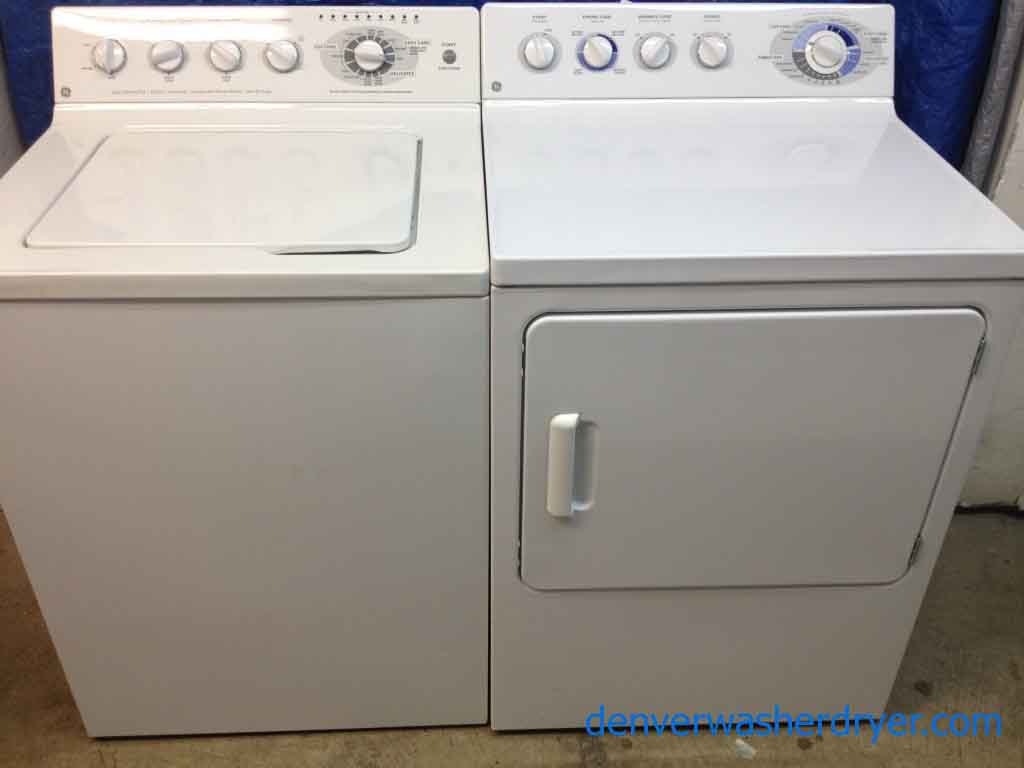 GE Top-Load W/D, Fully Loaded