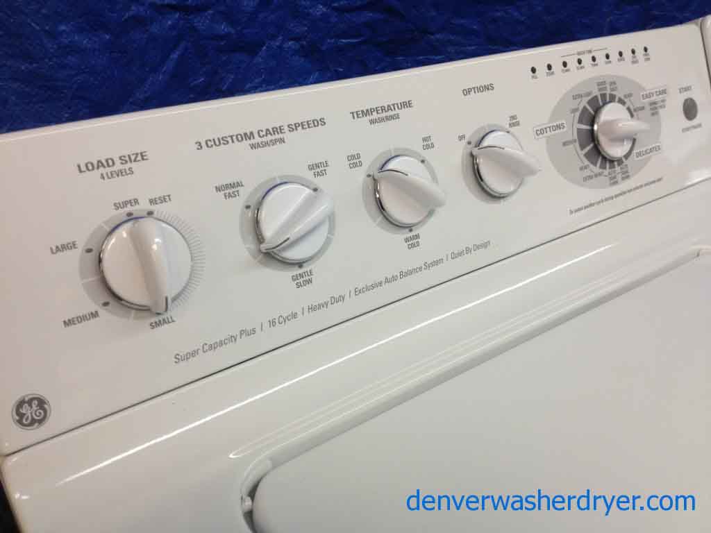 GE Top-Load W/D, Fully Loaded