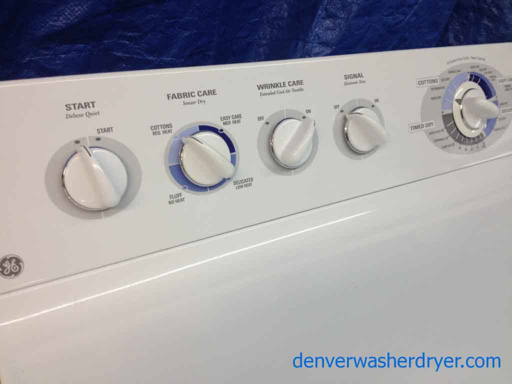 GE Top-Load W/D, Fully Loaded