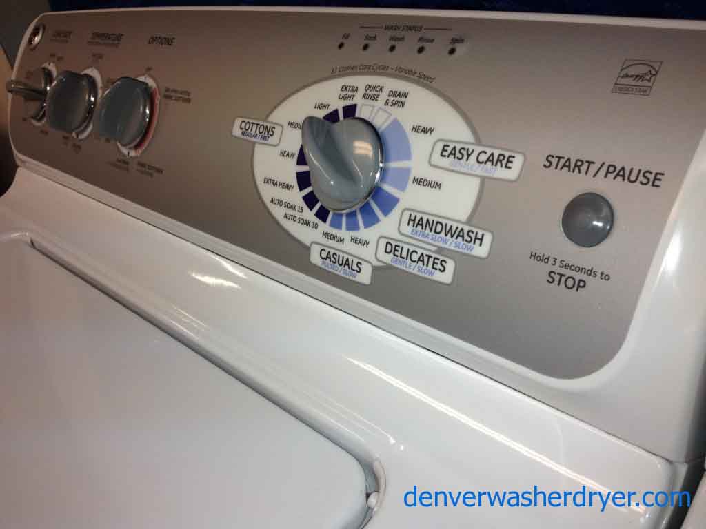 Energy Star Rated GE Washer/Dryer, Stainless Steel Set