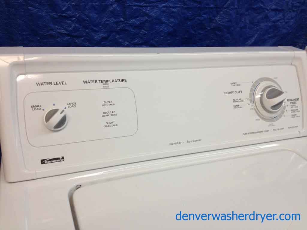 Kenmore Washer/Dryer, solid and simple