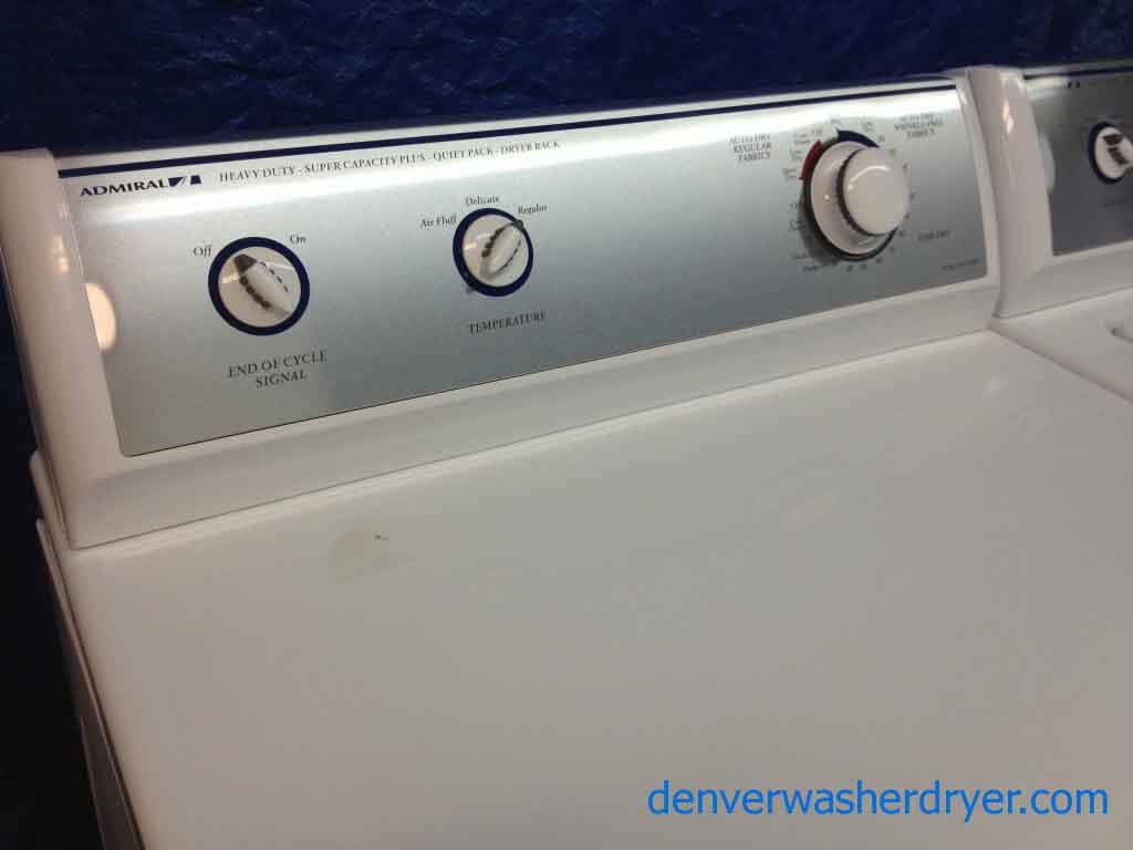 Admiral Washer/Dryer Set, Amazing!