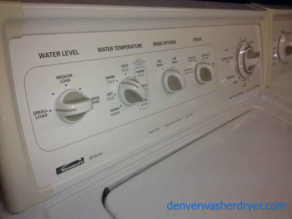 Wonderful Kenmore 80 Series Washer/Dryer Set