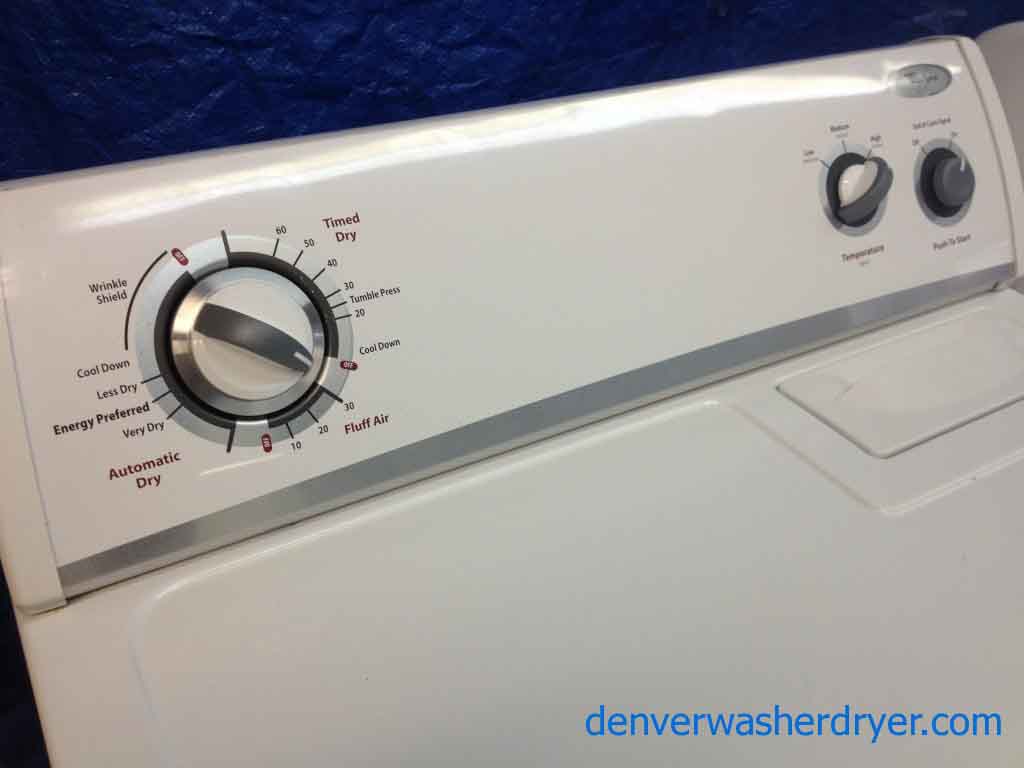 Whirlpool Washer/Dryer, simple and solid.