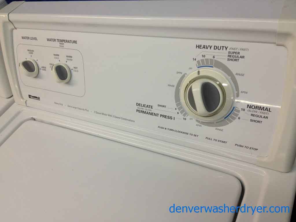 Kenmore Washer/Dryer, Simple and Solid