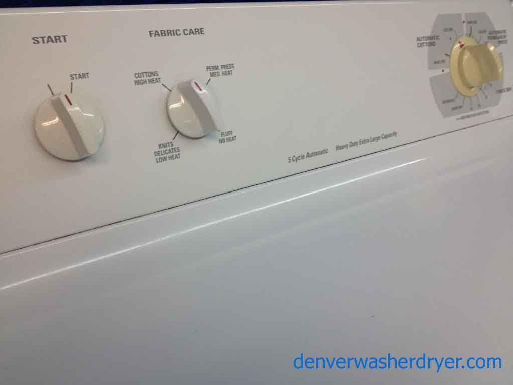 Reliable GE Matching Washer/Dryer Set