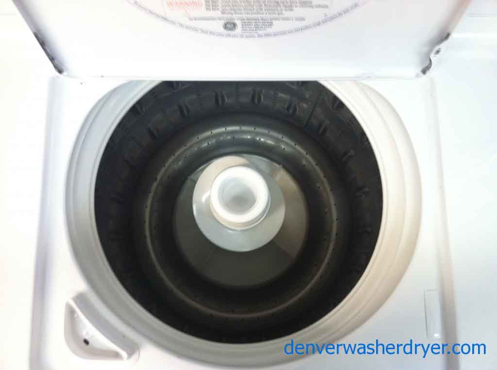 Stainless GE Washer and Dryer