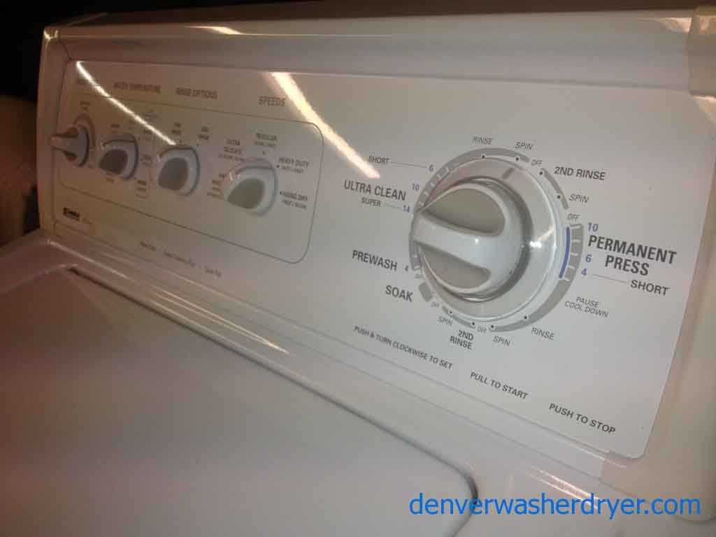 Large Images for Clean Kenmore 90 Series Washer/Dryer set 844